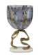 Eurolamp Dekorative Glasschale Blau 21,5 x 13 x 7 cm