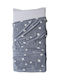 Anna Riska Κουβέρτα Κούνιας Fleece Γκρι 100x150εκ.