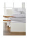 Living Home Finejersey Полудвоен Чаршаф с Ластик 130x200см Platin
