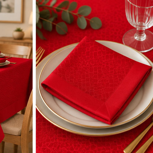 Decotelia Fire Red Napkin 53x53 cm Decotelia Fire Red Napkin 53x53 cm