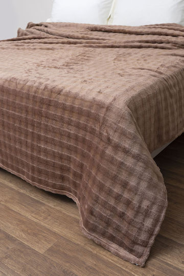 Anna Riska Single Fleece Blanket 150x210cm Beige