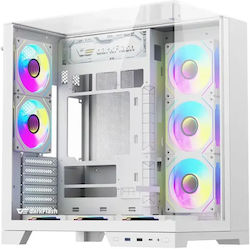 Darkflash TH285 PLUS Gaming Middle Tower Carcasă PC cu Panou Lateral Alb Darkflash TH285 PLUS Gaming Middle Tower Carcasă PC cu Panou Lateral Alb
