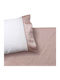 Anna Riska Set Cuvertură Matlasată King-Size din Bumbac Satinat Ivory-Bej 220x240cm 3 Bucăți