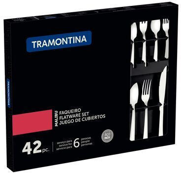 Tramontina 42-Piece Silver 18/10 Stainless Steel Cutlery Set
