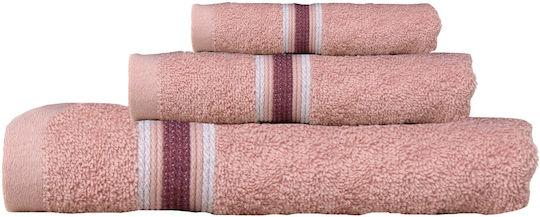 Anna Riska Face Towel 50x90cm Dusty Pink Weight 450gr/m²