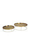 JK Home Decoration Decorative Metal Tray 51x51x15cm