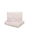 Sensillo Baby-Bettwäsche-Set mit Kissenbezug Rosa 100 × 135 cm