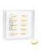 Asimi Body Piercing Nose Hoop Piercing Earring in Gold-Plated Silver 10mm White