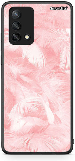 Smartfits Boho Pink Feather Oppo A74 4g Θήκη