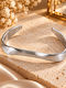 Kingleap Women's Steel Cuff Bracelet