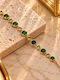 Kingleap Women's Chain Bracelet Made of Gold-Plated Steel