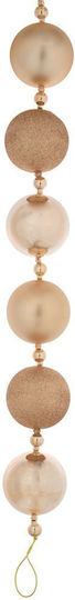 Kunststoff-Weihnachtsgirlande Gold 210 x 9 cm 19 Stück