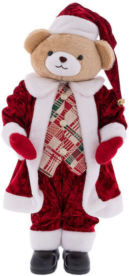 Christmas Figure Red Teddy Bear 65 cm Height