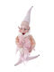 Christmas Fabric Elf Figure Pink 40 cm High