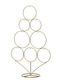 Christmas Decorative Metal Tree 58cm Gold