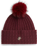 Tommy Hilfiger Unisex Strickmütze in Rot