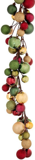 Weihnachtsgirlande aus Kunststoff Rot 285 cm