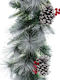 Schneebedeckte Weihnachtsgirlande 270 cm