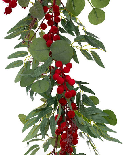 Weihnachtsgirlande aus Stoff, Grün, 165 cm