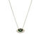 Rubini 14K Gold Eye Necklace with Green
