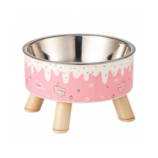 Denik Pets Stainless Steel Food & Water Bowl for Dogs & Cats 400ml 14cm