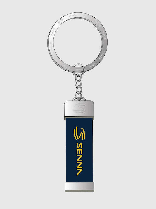 Ayrton Senna Keychain Signatured Blue 2026