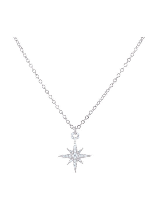 Anartxy Steel Necklace with Zircon