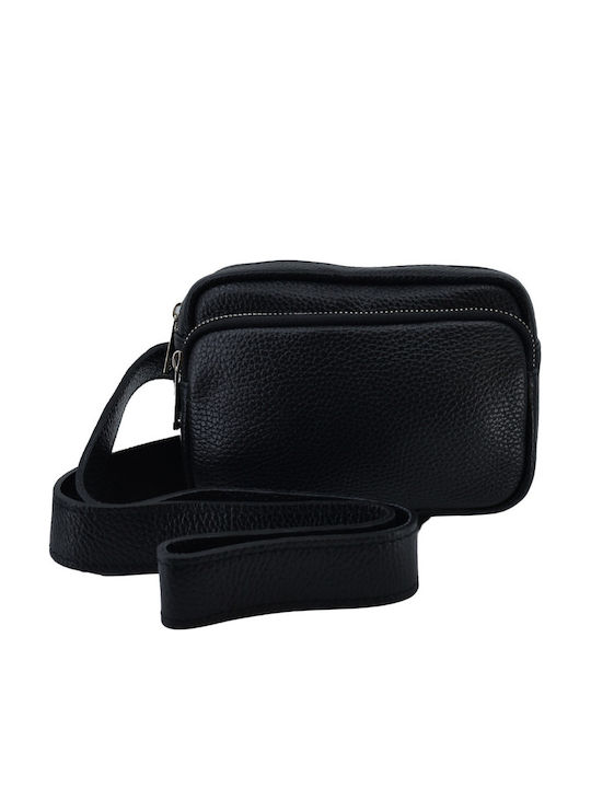 Leather Women's Shoulder Bag Black