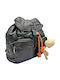 Black Fabric Women's Backpack