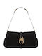 Damen Schulter- / Handtasche aus schwarzem Wildleder