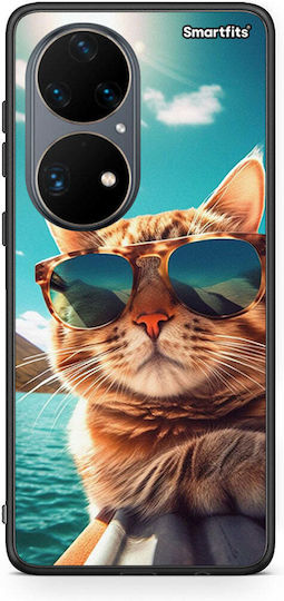 Smartfits Summer Cat Hülle für Huawei P50 Pro
