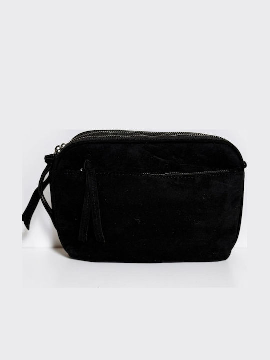 Women's Crossbody Bag Suede Black