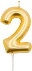 Lumânare pentru Ziua de Naștere Numărul 2 3,2x6cm Lumânare pentru Ziua de Naștere Numărul 2 3,2x6cm
