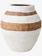 Camille Plant Pot Terracotta Striped Design Pghd0397