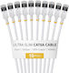 StarTech U/FTP (STP) Cat.6a (Gigabit) Ethernet Network Cable 0.15m White 10pcs