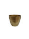 Set of 10 Pieces – Gold Plastic Flower Pot Orchidea Nowa Φ12x10cm 09-540 Gold