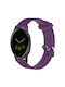 Garmin Vivoactive 4s 18 mm Uhrenarmband aus Silikon mit Diamantstruktur Lila