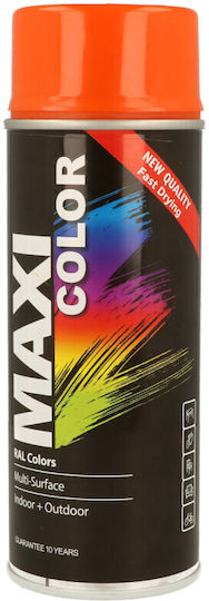 Maxi Color Sprühlack RAL 2004 Reinorange Glänzend 400 ml Für Metall, Holz & Kunststoff