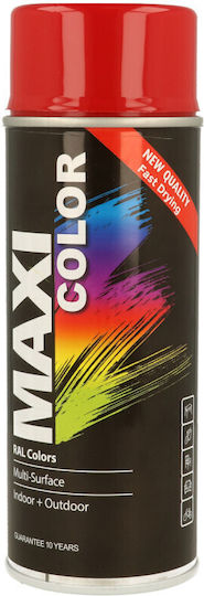 Maxi Color Lackspray RAL 3002 Ziegelrot Glänzend 400 ml Für Metall Holz & Kunststoff