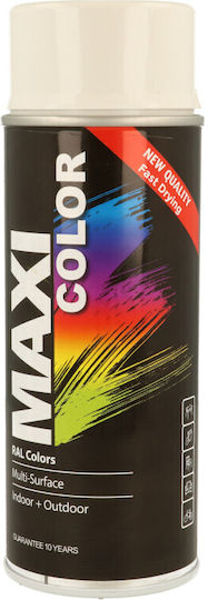 Maxi Color Sprühlack RAL 9010 Reinweiß Glänzend 400 ml Für Metall Holz & Kunststoff