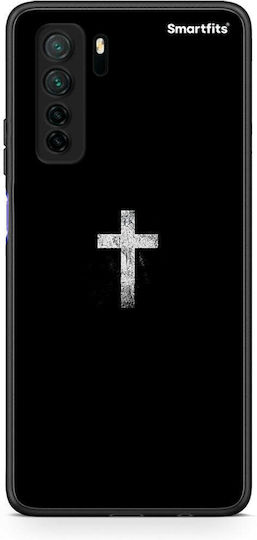 Smartfits Бял кръст Калъф за Huawei P40 Lite 5G