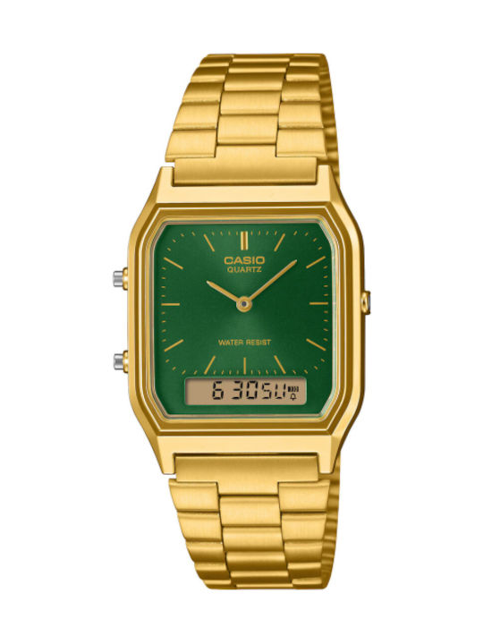 Casio Ανδρικό Ρολόι 38.8mm Μπαταρίας με Ατσάλιν...