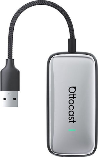 Ottocast Play2VIdeo Ultra Ασύρματος Αντάπτορας Carplay & Android Auto Αυτοκινήτου για Smart