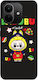 Xiaomi Redmi Note 17 Pro Max Labubu Mario Schwarze Farbige Silikon-TPU-Hülle