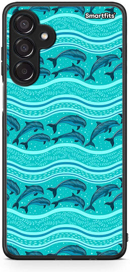 Smartfits Hülle mit Schwimmenden Delfinen für Samsung Galaxy M15