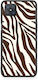 Smartfits Brown Cream Zebra Stripes Oppo Reno4 Z 5g A92s Θήκη