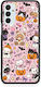 Smartfits Halloween Niedliche Tiere Auf Pinker Samsung Galaxy M13 Handyhülle