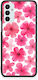 Smartfits Pink Watercolour Flowers On White Samsung Galaxy M23 F23 Hülle