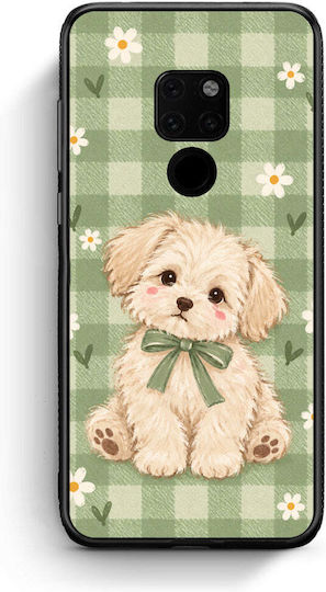 Smartfits Puppy Daisies On Sage Gingham Huawei Mate 20 Case