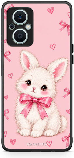 Smartfits White Bunny Pink Bows Oppo Reno7 Lite Θήκη